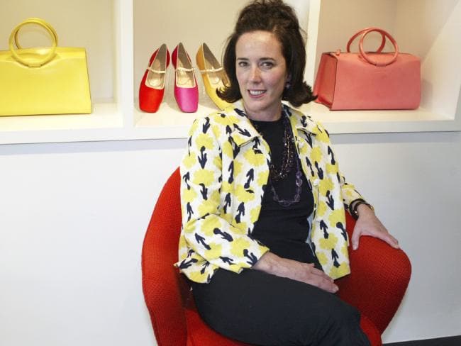 International designer Kate Spade (above) was found dead aged 55 after suffering years of depression. Picture: Bebeto Matthews.Source:AP