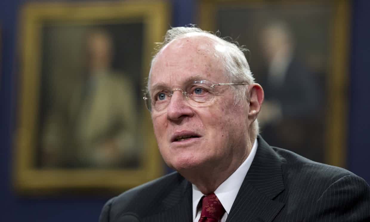 Anthony Kennedy was nominated by Reagan and is the longest serving of the court’s nine justices. Photograph: Manuel Balce Ceneta/AP