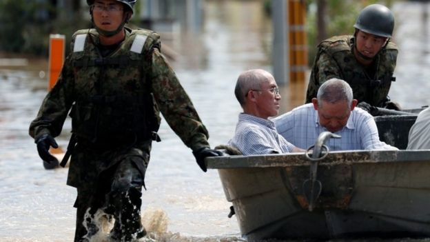 REUTERS / Tens of thousands of rescuers, including soldiers, are taking part in search operations