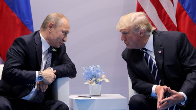 REUTERS / The leaders will reportedly discuss US-Russia relations and national security issues on Monday