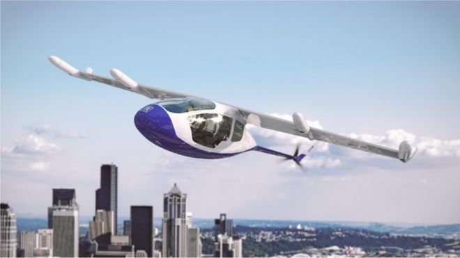 ROLLS-ROYCE Image caption The EVTOL could carry four to five passengers for 500 miles, Rolls-Royce says