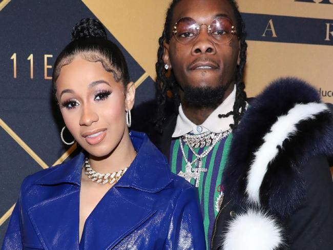 Cardi B, left, and Offset confirmed their marriage in a tweet and announced the birth of their daughter on Instagram. Picture: Omar Vega/Invision/APSource:AP