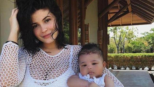 Kylie Jenner with baby Stormi. Picture: InstagramSource:Instagram