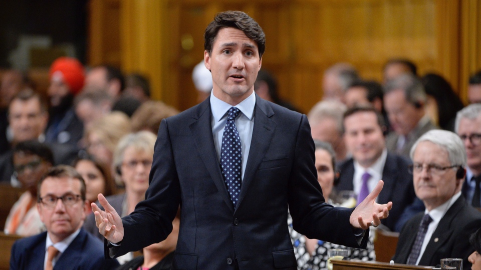 Prime Minister Justin Trudeau responds to a question during question period on Parliament Hill in Ottawa on Wednesday, May 10, 2017.