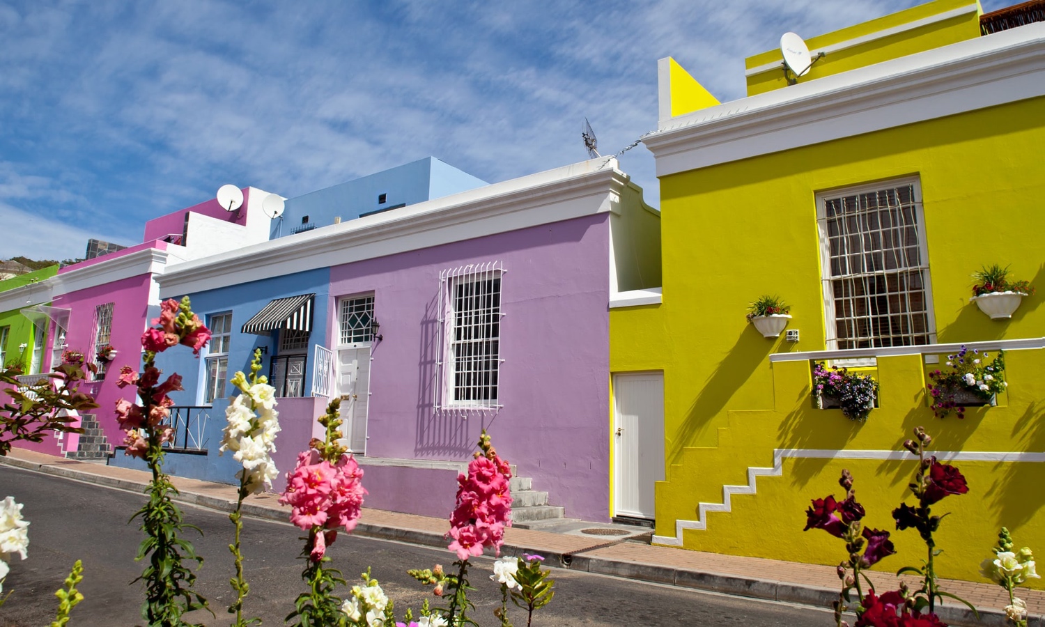 Colourful homes in the desirable district of Bo-Kaap, Cape Town, South Africa. Photograph: Anne-Marie Weber/Getty Images