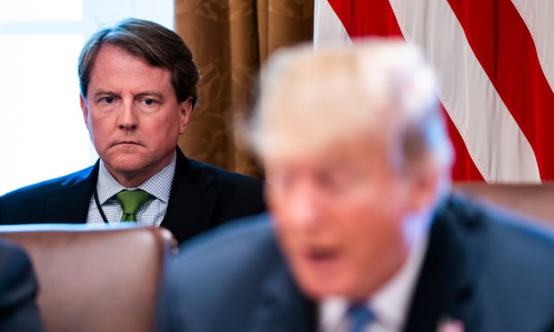 White House counsel Don McGahn has cooperated extensively with special counsel Robert Mueller in his investigation of Russian election interference. Photograph: Jim Lo Scalzo/E