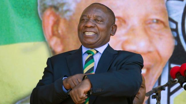 South African president Cyril Ramaphosa. Picture: Rodger Bosch/AFPSource:AFP