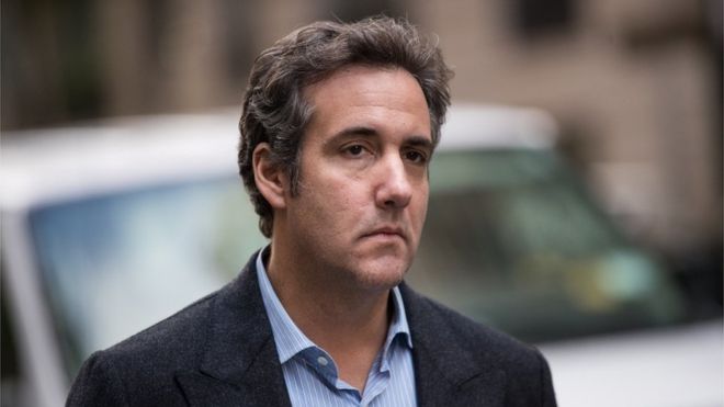 GETTY IMAGES / Mr Cohen once boasted of his loyalty to Mr Trump and said he would take a bullet for him (file pic)