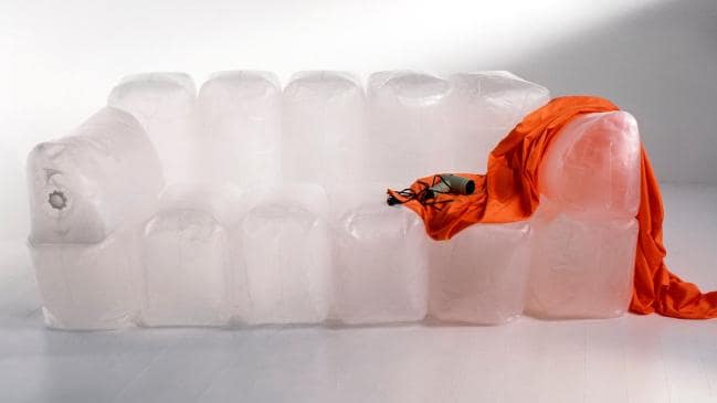 The Ikea a.i.r. inflatable sofa. Not available in any shops.Source:Supplied