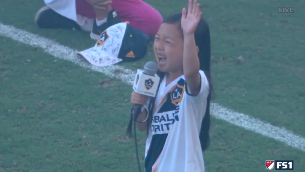 7-Year-Old Slays The Hell Outta National Anthem at MLS Game, MUST WATCH!