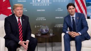 US President Donald Trump and Canadian Prime Minister Justin Trudeau / AFP Image caption Relations between US President Donald Trump and Canadian Prime Minister Justin Trudeau have occasionally been fraught