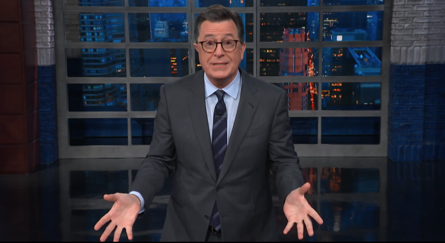 Stephen Colbert criticized President Trump for retweeting Vice President Mike Pence, rather than writing a message of his own.CreditCreditCBS