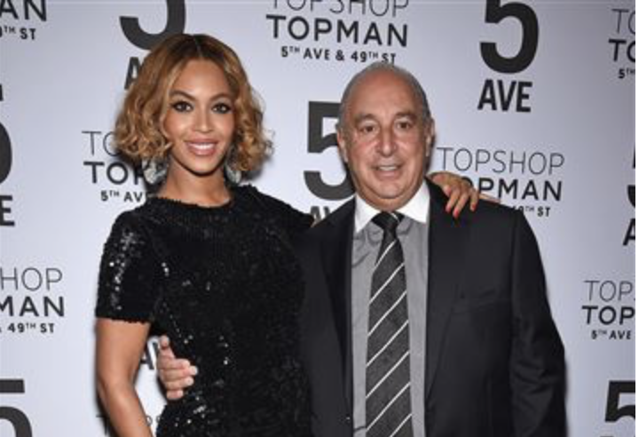 Beyonce Knowles and Philip Green on Nov. 4, 2014 in New York.Dimitrios Kambouris / Getty Images file