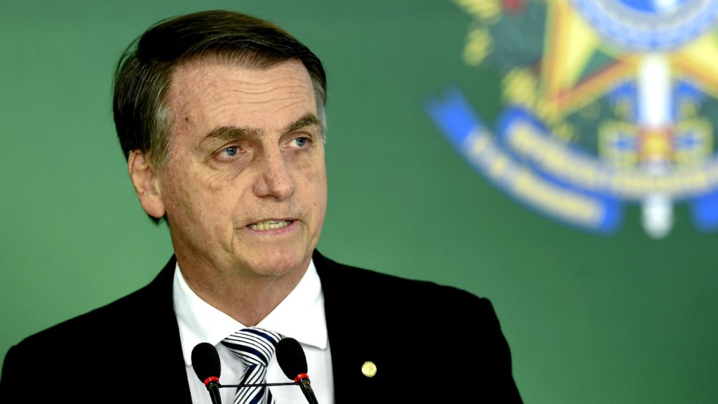 Evaristo Sa, AFP | Brazilian president-elect Jair Bolsonaro at a press conference in Brasilia, Nov. 7, 2018.