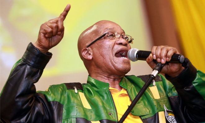 GETTY IMAGES /Jacob Zuma's trademark song is the anti-apartheid anthem Umshini Wami, which translates as "Bring Me My Machine Gun