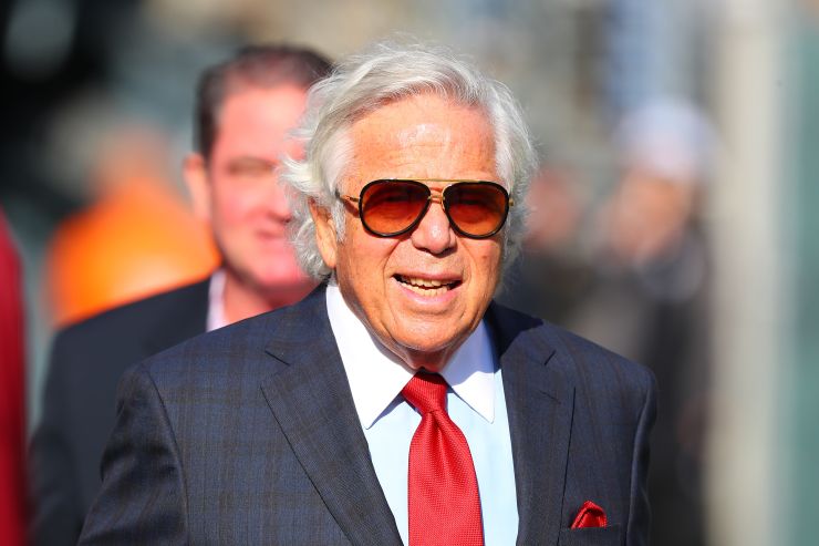 New England Patriots Owner Robert Kraft prior to the National Football League game between the New England Patriots and the New York Jets on November 25, 2018 at MetLife Stadium in East Rutherford, NJ. (Photo by Rich Graessle/Icon Sportswire vi