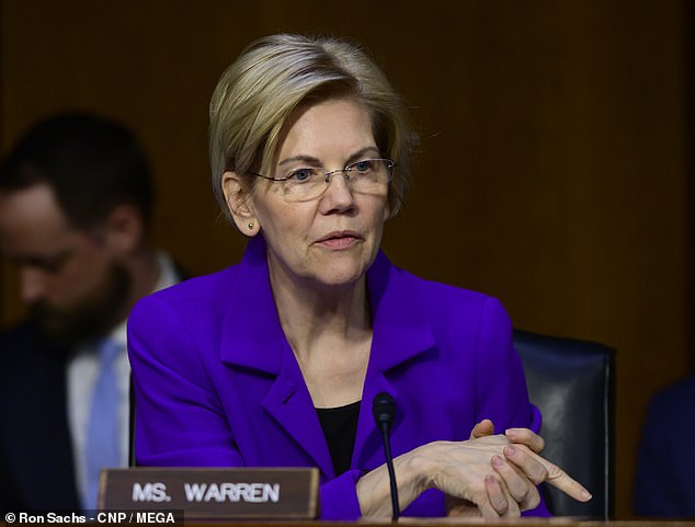 Elizabeth Warren says she will break up tech giants Facebook, Google and Amazon if she wins White House race, accusing them of 'bulldozing competition and using data for profit'