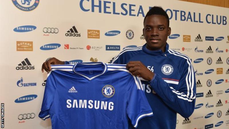 Bertrand Traore scored four goals in 16 first-team appearances for Chelsea in all competitions