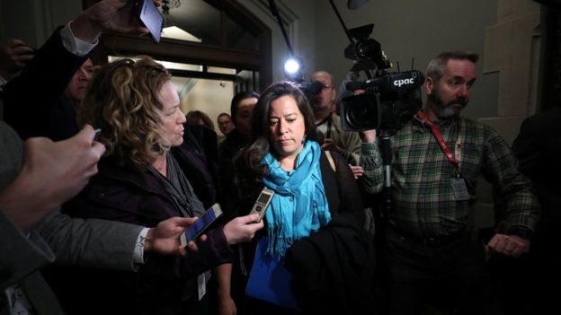 REUTERS / Jody Wilson-Raybould, former Canadian justice minister, speaks about the SNC-Lavalin affair