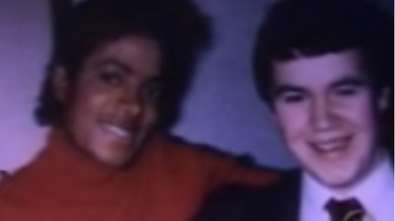 Terry George and Michael Jackson in 1979Source:YouTube
