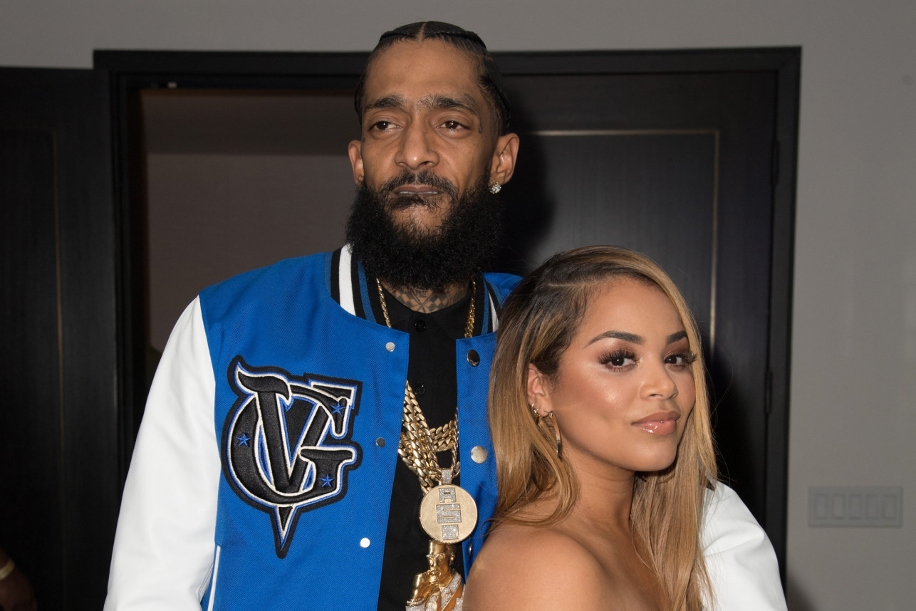 Nipsey Hussle and Lauren London Getty Images