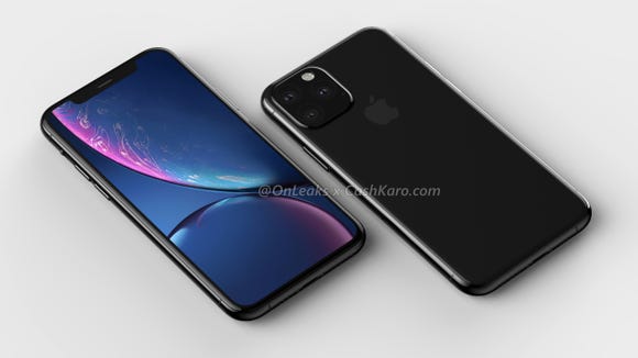 The camera bump on the upper corner rear is visible on this render of the iPhone 11. (Photo: CashKaro.com)