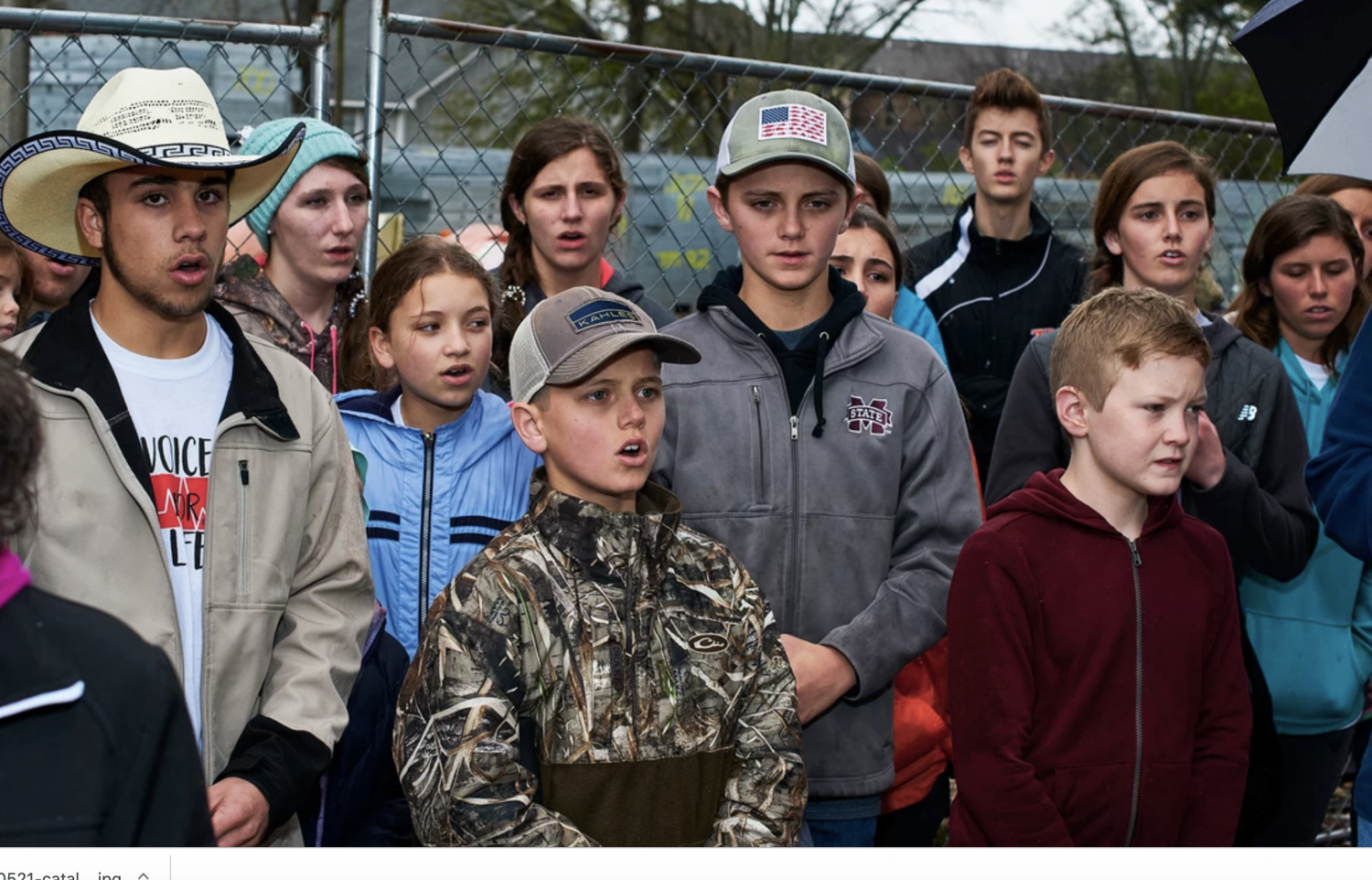 Anti-abortion protesters sing hymns outside the facility. Photo by Finlay MacKay.