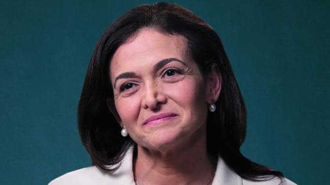 Sheryl Sandberg, chief operating officer of Facebook. Picture: Bloomberg, GettySource:News Corp Australia