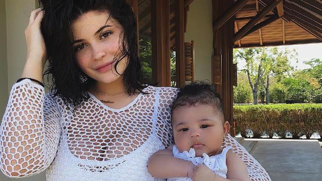 Kylie Jenner with her baby girl Stormi. Picture: Instagram