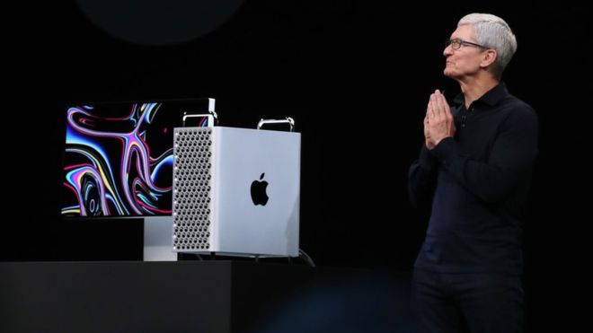 GETTY IMAGES / Apple chief executive Tim Cook introduced the new Mac Pro at the annual developers conference
