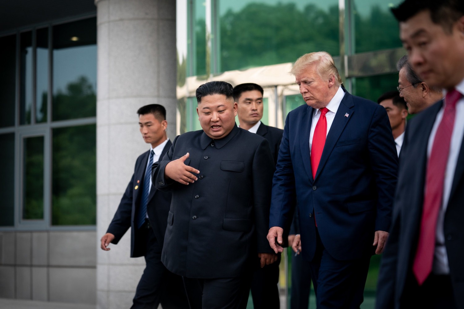 Mr. Trump said he and Mr. Kim had agreed to designate negotiators to resume conversations in the next few weeks.CreditErin Schaff/The New York Times