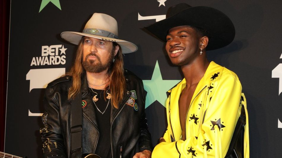 REUTERS /  Lil Nas X, right, recently released a remix of his song with Billy Ray Cyrus, left