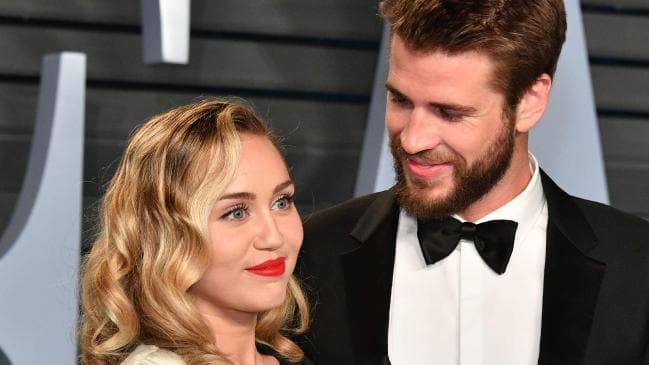 Miley Cyrus and Liam Hemsworth in happier times. Picture: Getty Images/AFPSource:AFP