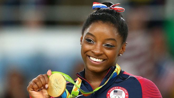 GETTY IMAGES / Simone Biles is the most decorated US gymnast. She won four gold medals at the 2016 Rio Olympics