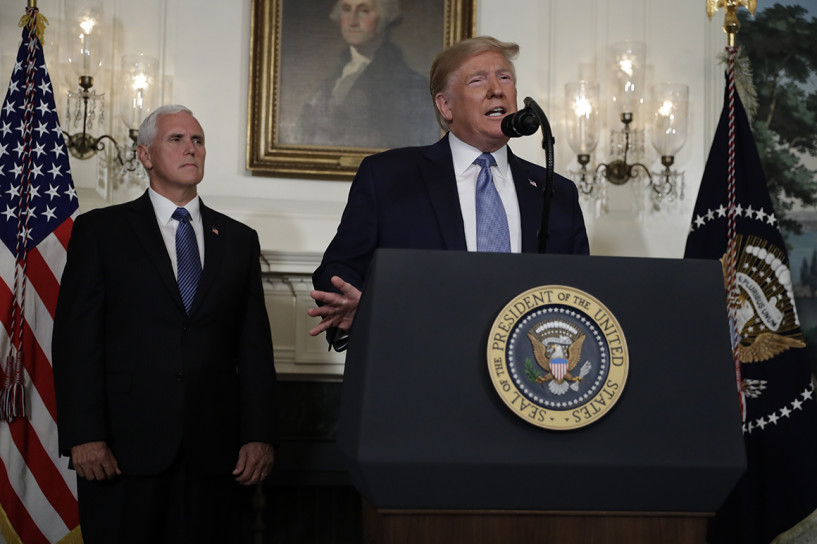 President Donald Trump President Donald Trump speaks at the White House Monday about the mass shootings in El Paso, Texas and Dayton, Ohio. | Evan Vucci/AP Photo