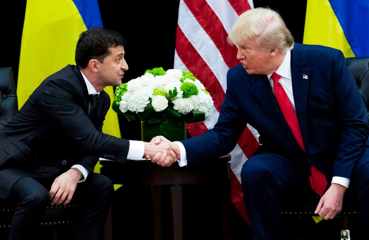 President Volodymyr Zelensky of Ukraine met with President Trump  on Wednesday on the sidelines of the United Nations General Assembly.CreditCreditDoug Mills/The New York Times