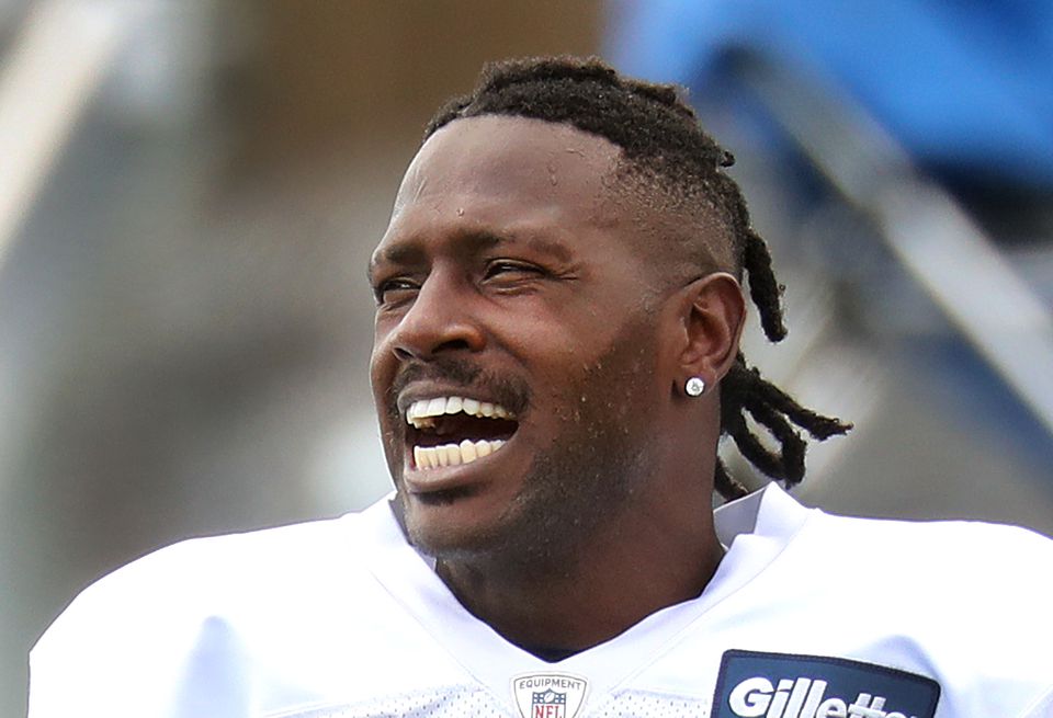 Antonio Brown at practice on Wednesday.JOHN TLUMACKI/GLOBE STAFF/GLOBE STAFF