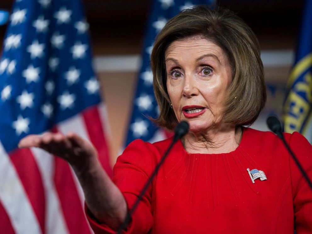 Jim Lo Scalzo/EPA via Shutterstock Speaker of the House Nancy Pelosi speaks to the media about the impeachment inquiry into President Donald J. Trump, on Capitol Hill in Washington, DC, Nov. 14, 2019.