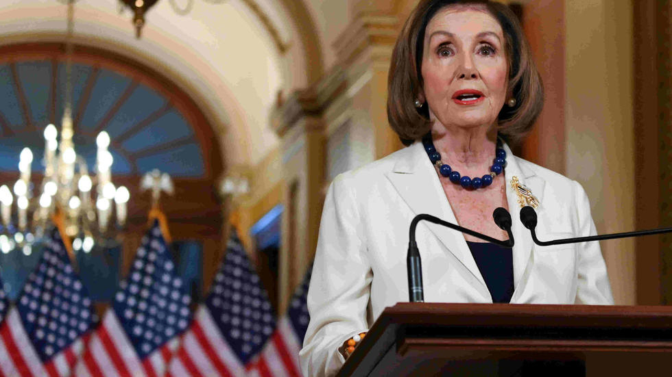 US House Speaker Nancy Pelosi delivers remarks on the status of the House impeachment inquiry into President Donald Trump on Capitol Hill in Washington, DC, on December 5, 2019. Erin Scott/REUTERS