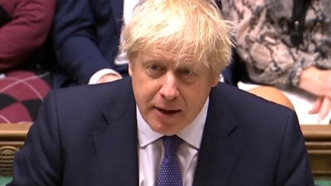 UK PM Boris Johnson has promised to have the Brexit vote “wrapped for Christmas”. Picture: AFPSource:AFP