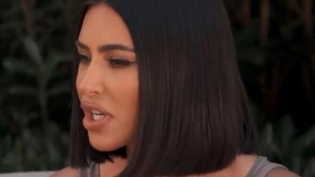 Kim is not happy with Kourtney.Source:Foxtel