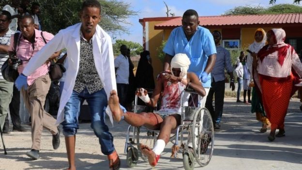 Man rushed to hospital after blast in Mogadishu / REUTERS