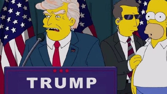 The Simpsons predicted a Donald Trump victory years ago.Source:Supplied