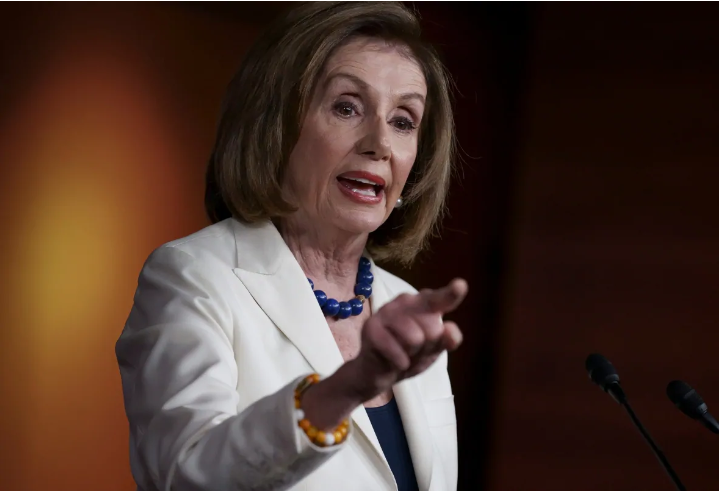 Nancy Pelosi responds forcefully to a question from a reporter who asked if she hated President Trump. (J. Scott Applewhite/The Associated Press)