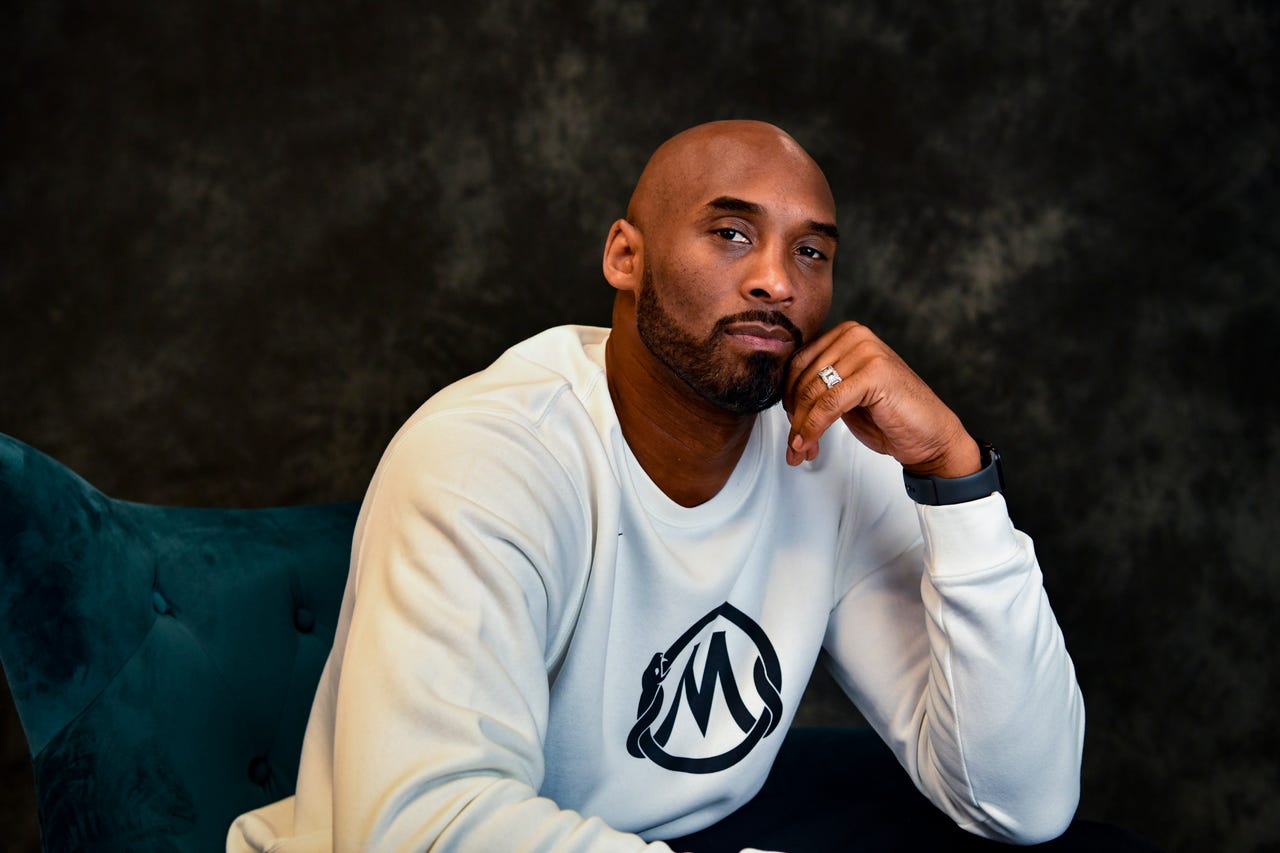 Kobe Bryant poses for a portrait inside of his office in Costa Mesa, California. Bryant, one of the greatest NBA players in history, is building ... Show more  HARRISON HILL, USA TODAY