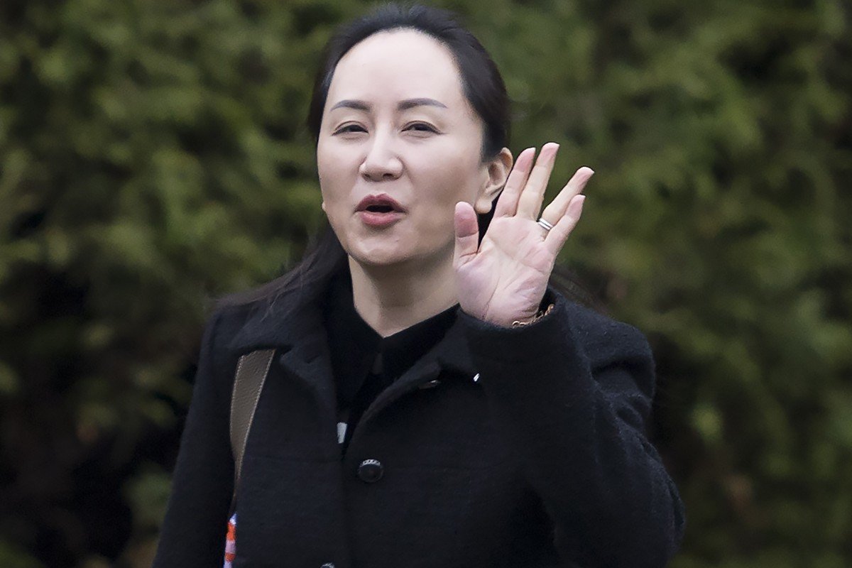 Meng Wanzhou, chief financial officer of Huawei leaves her home in Vancouver on Monday. A court hearing begins today in Vancouver over the American request to extradite an executive of the Chinese telecom giant Huawei on fraud charges. Photo: The Can