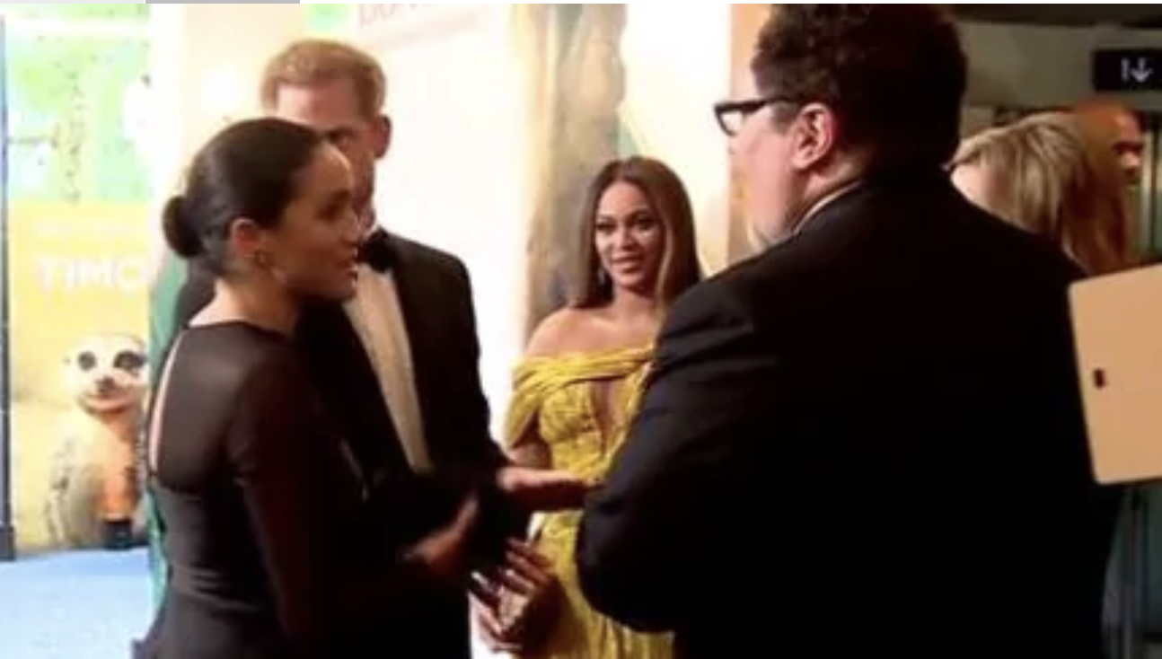 Meghan asks director and actor Jon Favreau for voiceover work. Picture: Supplied.Source:Supplied