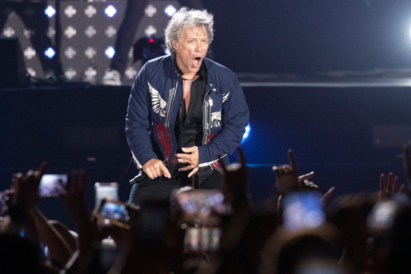 Jon Bon Jovi performs in Tel Aviv, Israel, July 25, 2019.