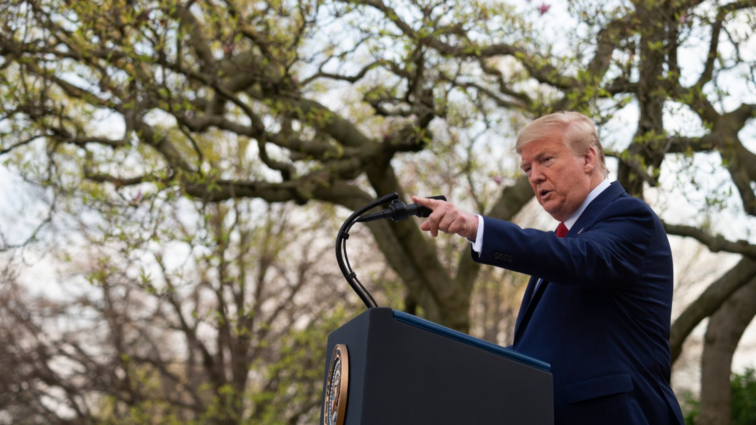 President Trump on Sunday said he was extending the administration’s social-distancing guidelines for another 30 days through the end of April, after saying for days that he was hoping to open up the country in the coming weeks.