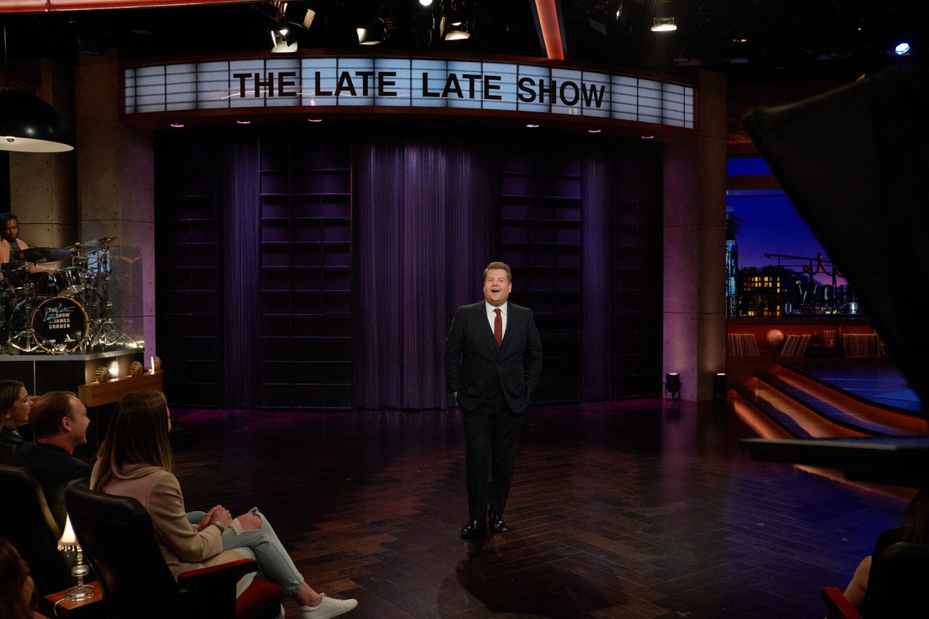 TV On 5th anniversary, shut-down 'Late Late Show' reruns first Corden episode with Tom Hanks